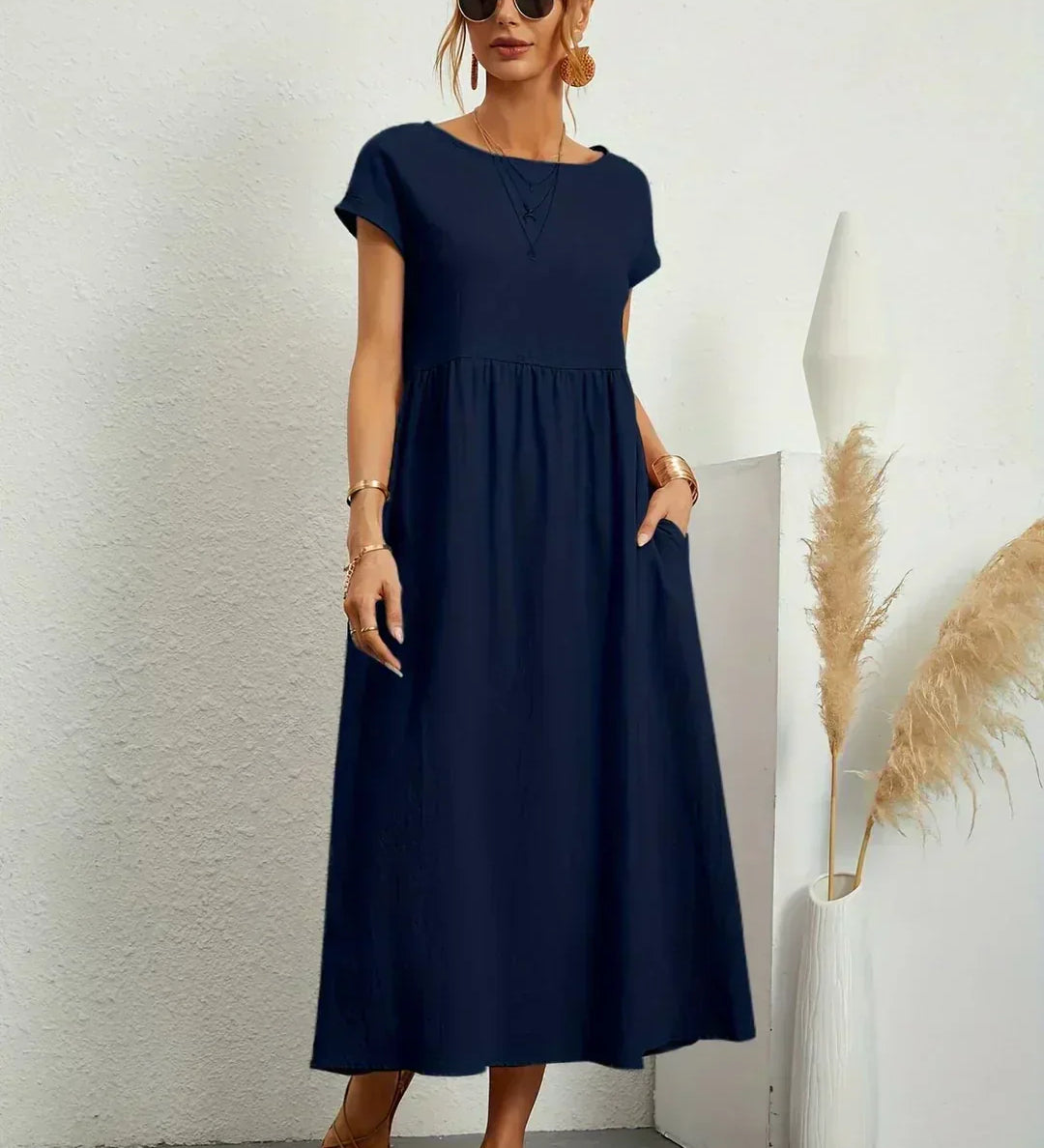 Raquel™ | Vestido midi fluido