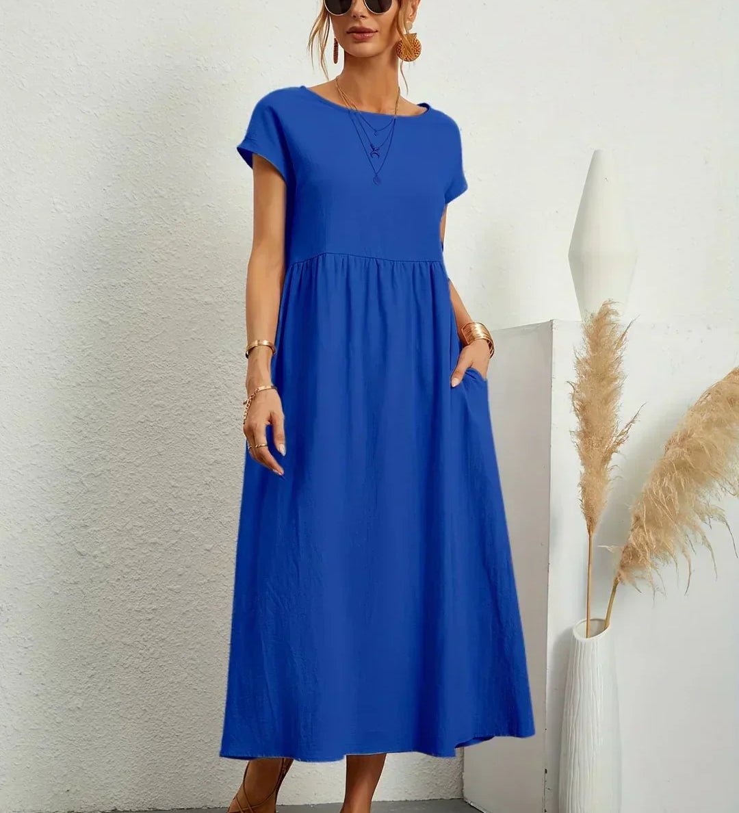 Raquel™ | Vestido midi fluido