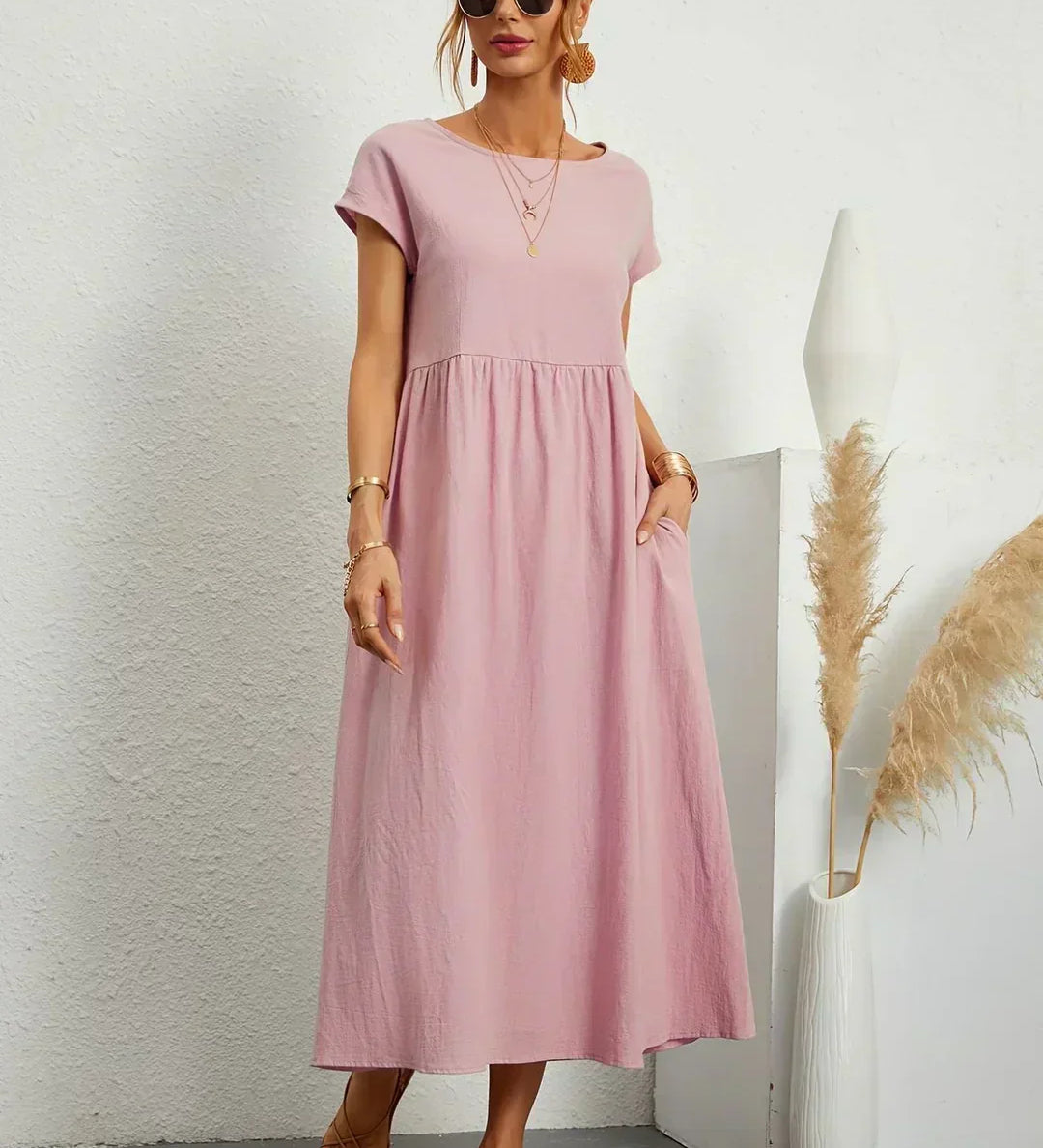 Raquel™ | Vestido midi fluido