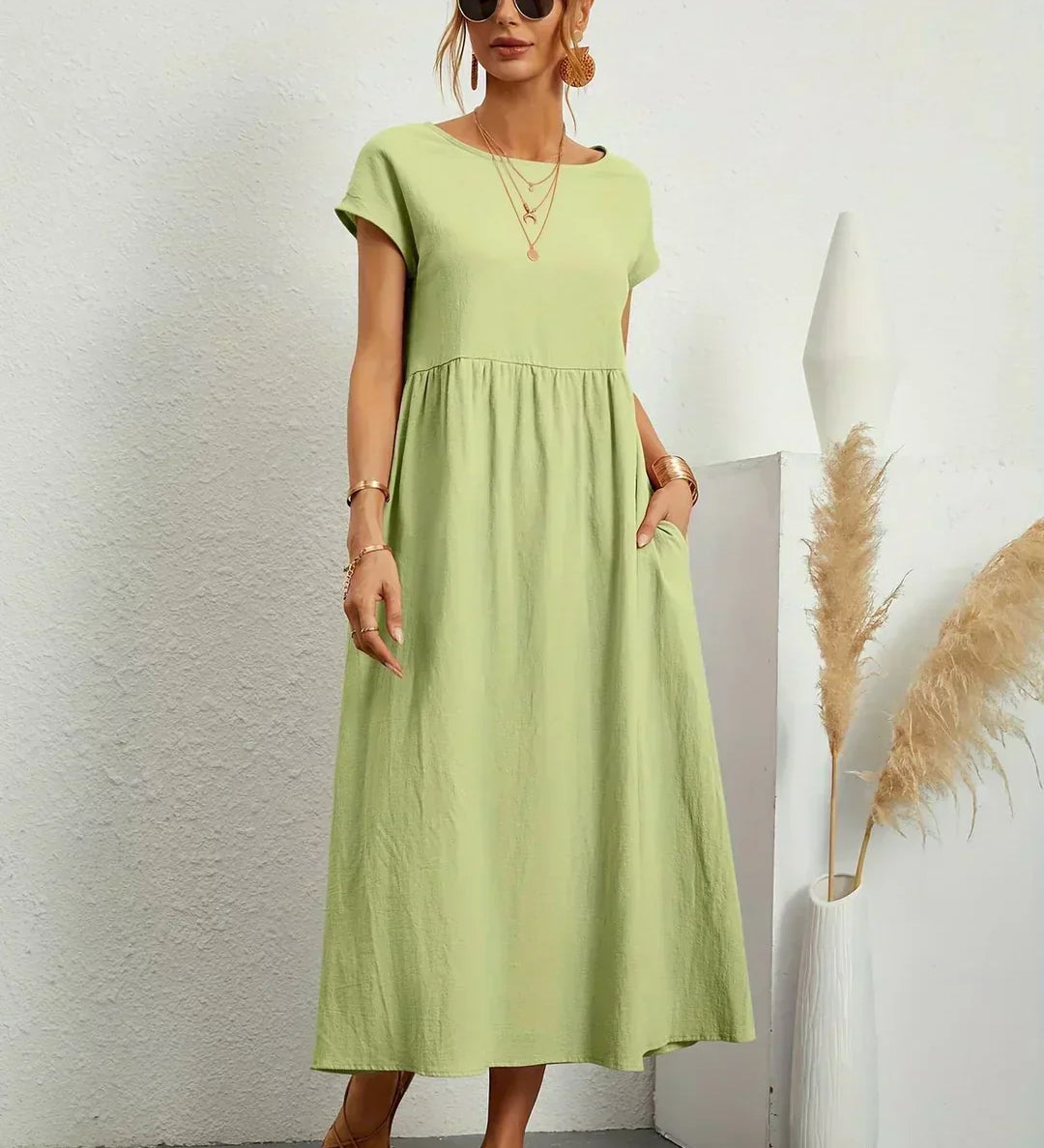 Raquel™ | Vestido midi fluido