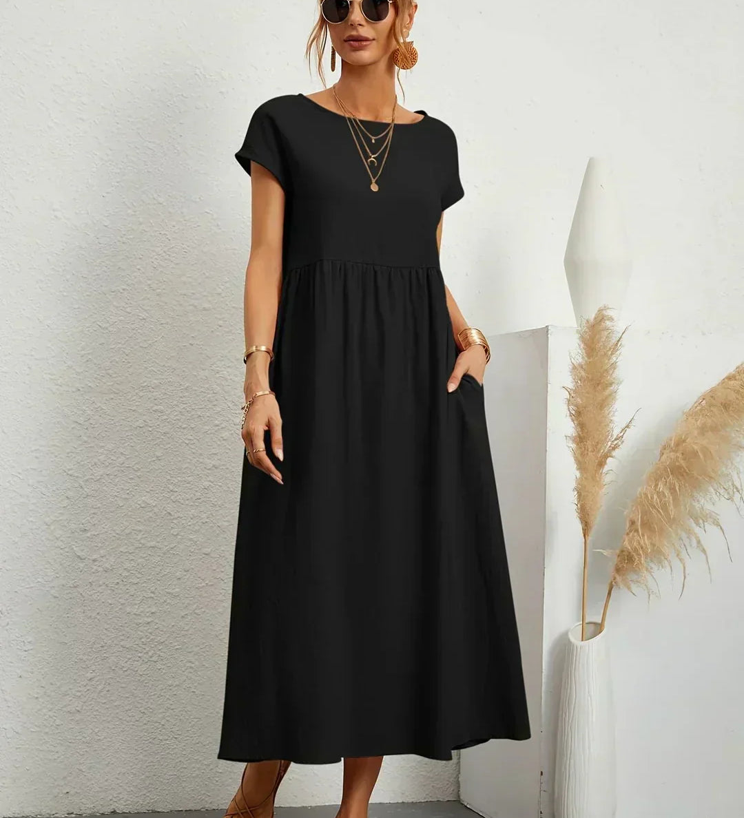 Raquel™ | Vestido midi fluido
