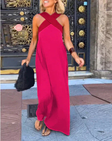 Quirine™ | Vestido maxi cruzado