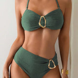 Patricia™ | Bikini de dos piezas con hebilla metálica y tirantes