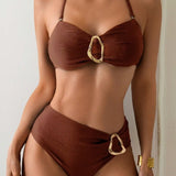 Patricia™ | Bikini de dos piezas con hebilla metálica y tirantes
