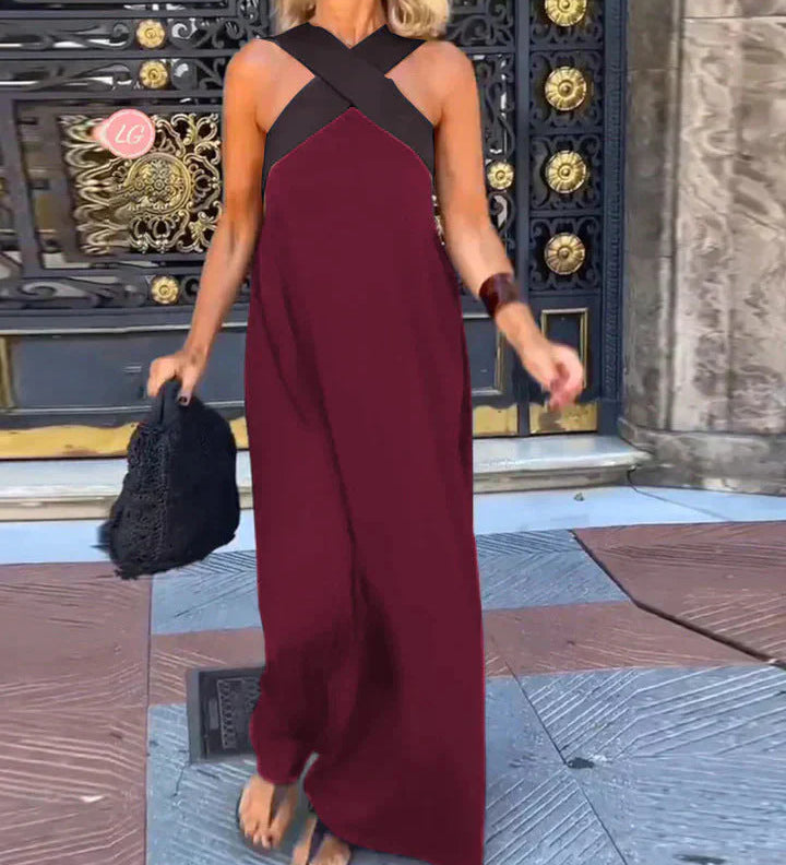 Quirine™ | Vestido maxi cruzado