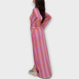 Elina – Vestido maxi con escote en V y un toque de vacaciones