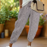 Kyoto™ | Pantalones rayados con cordón