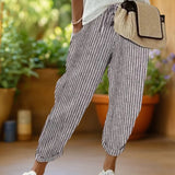 Marlowe™ | Pantalones de rayas con cordón