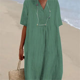 Silvana™ | Vestido maxi texturizado y holgado