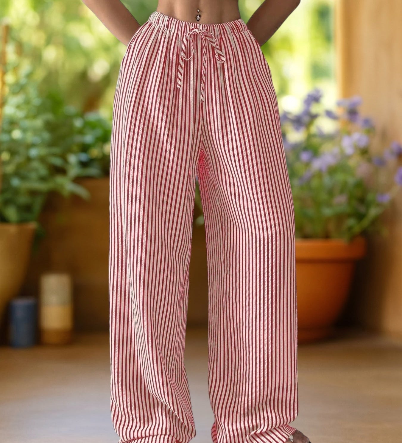 Riviera™ | Pantalones de rayas hasta el suelo