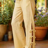 Lyara™ | Pantalones de pierna ancha con abertura lateral