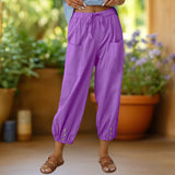 Zara™ | Pantalones harem recortados con cordón