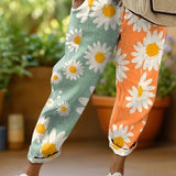 Soleil™ | Pantalones tobilleros con estampado bohemio