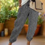 Kyoto™ | Pantalones rayados con cordón