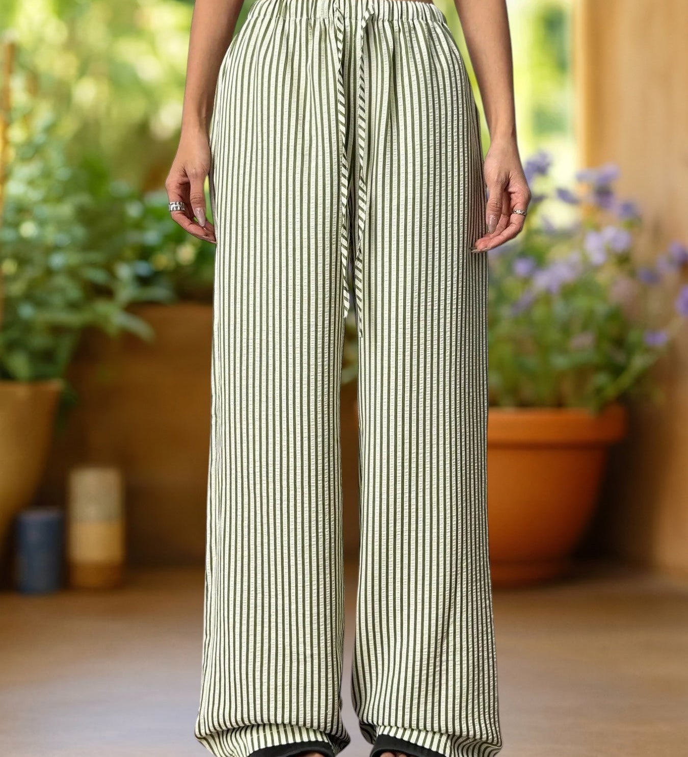 Riviera™ | Pantalones de rayas hasta el suelo