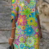 Anouk™ | Vestido maxi floral vibrante-