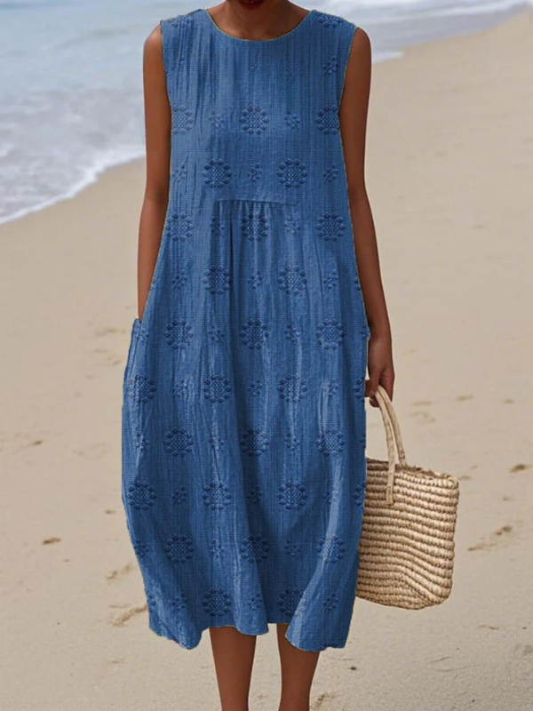 Rose™ | Vestido midi bordado