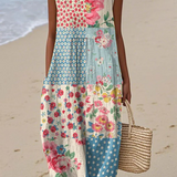 Anna™ | Vestido midi patchwork
