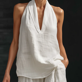 Zoë™ | Conjunto sin mangas con pantalón de pierna ancha