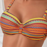 Rosa™ | Bikini de dos piezas con estampado a rayas
