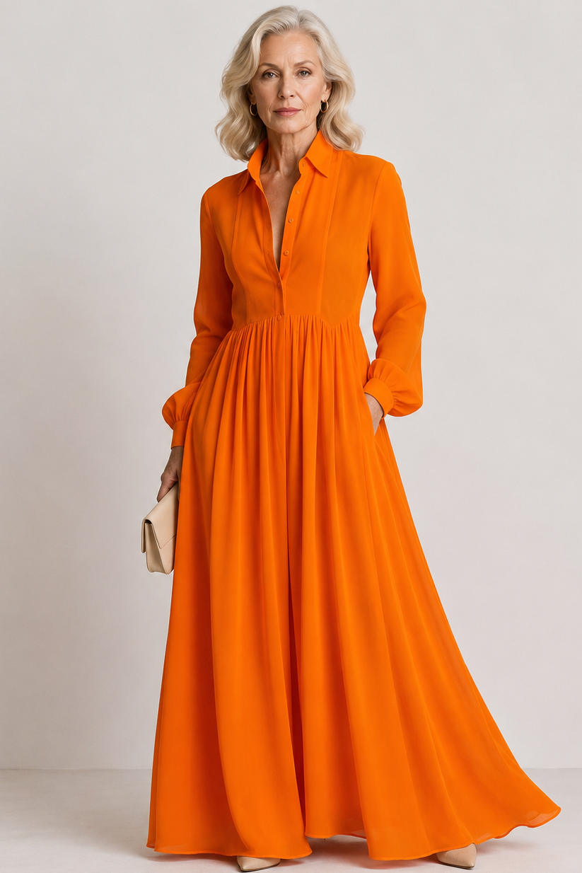 Lioren™ | Vestido Maxi de Caída Suave
