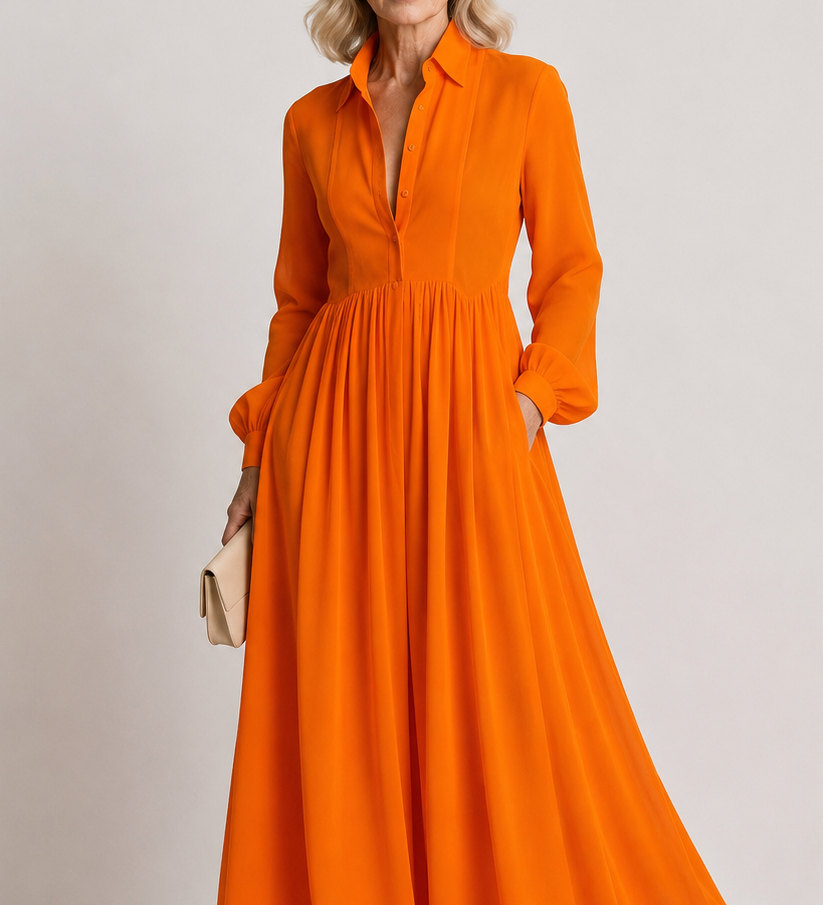 Lioren™ | Vestido Maxi de Caída Suave