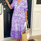 Keisha™ | Elegante escote en V con estampado floral