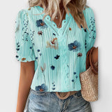 Emily - Blusa de moda con escote en V