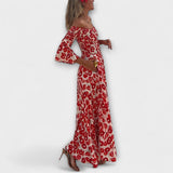 Sienna - vestido maxi con hombros descubiertos, ideal para las vacaciones
