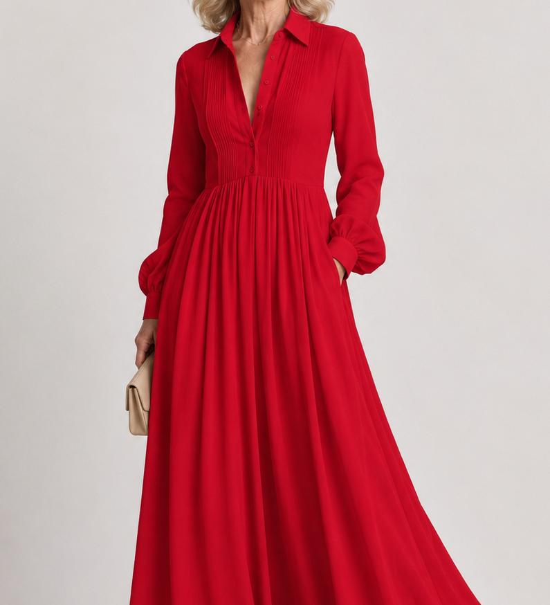 Lioren™ | Vestido Maxi de Caída Suave