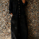 Noa™ | Mono de denim con escote de hombro descubierto