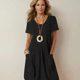 Daniela™ | Vestido maxi fluido casual