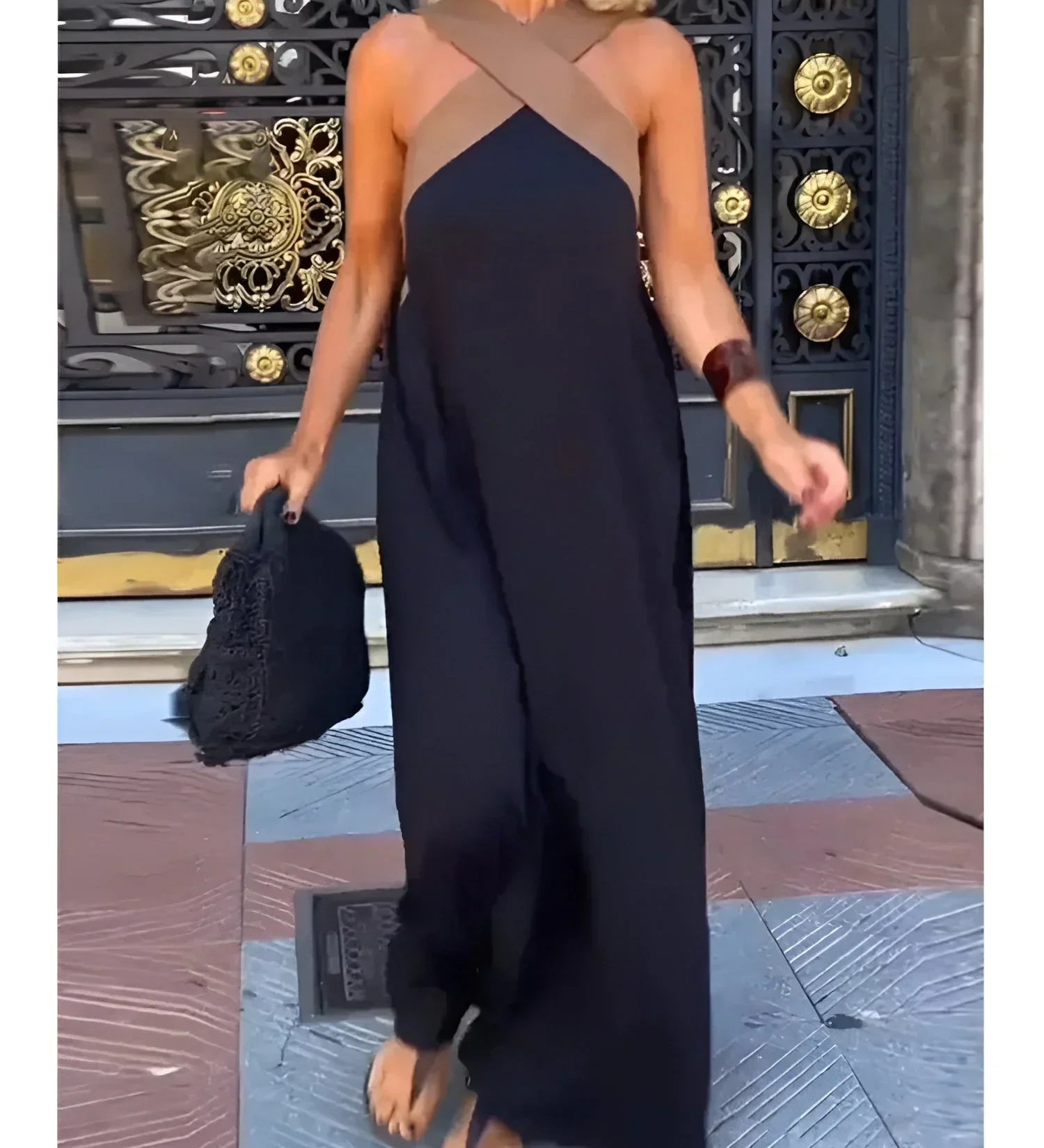 Marta™ | Vestido maxi cruzado por delante