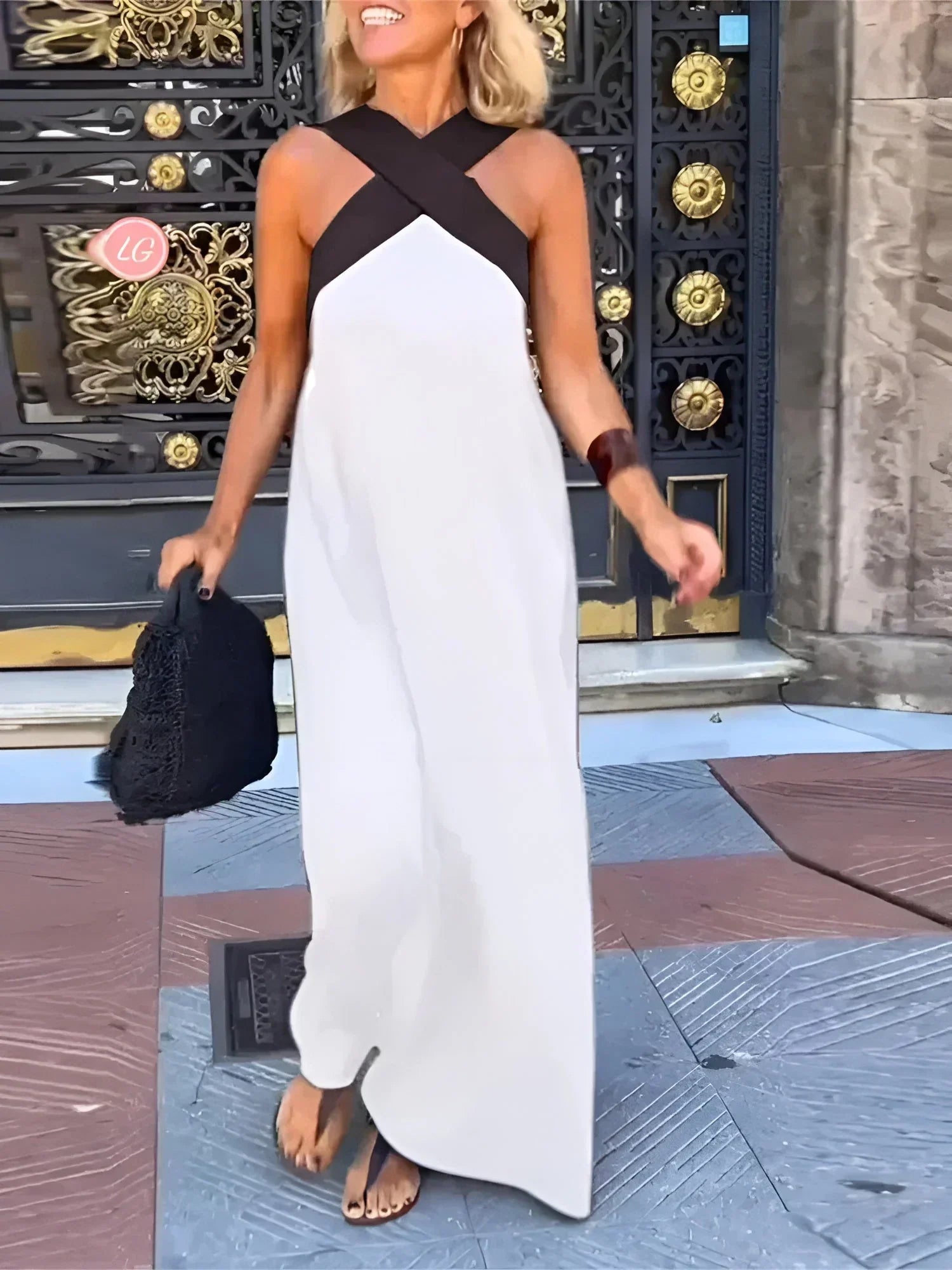 Quirine™ | Vestido maxi cruzado