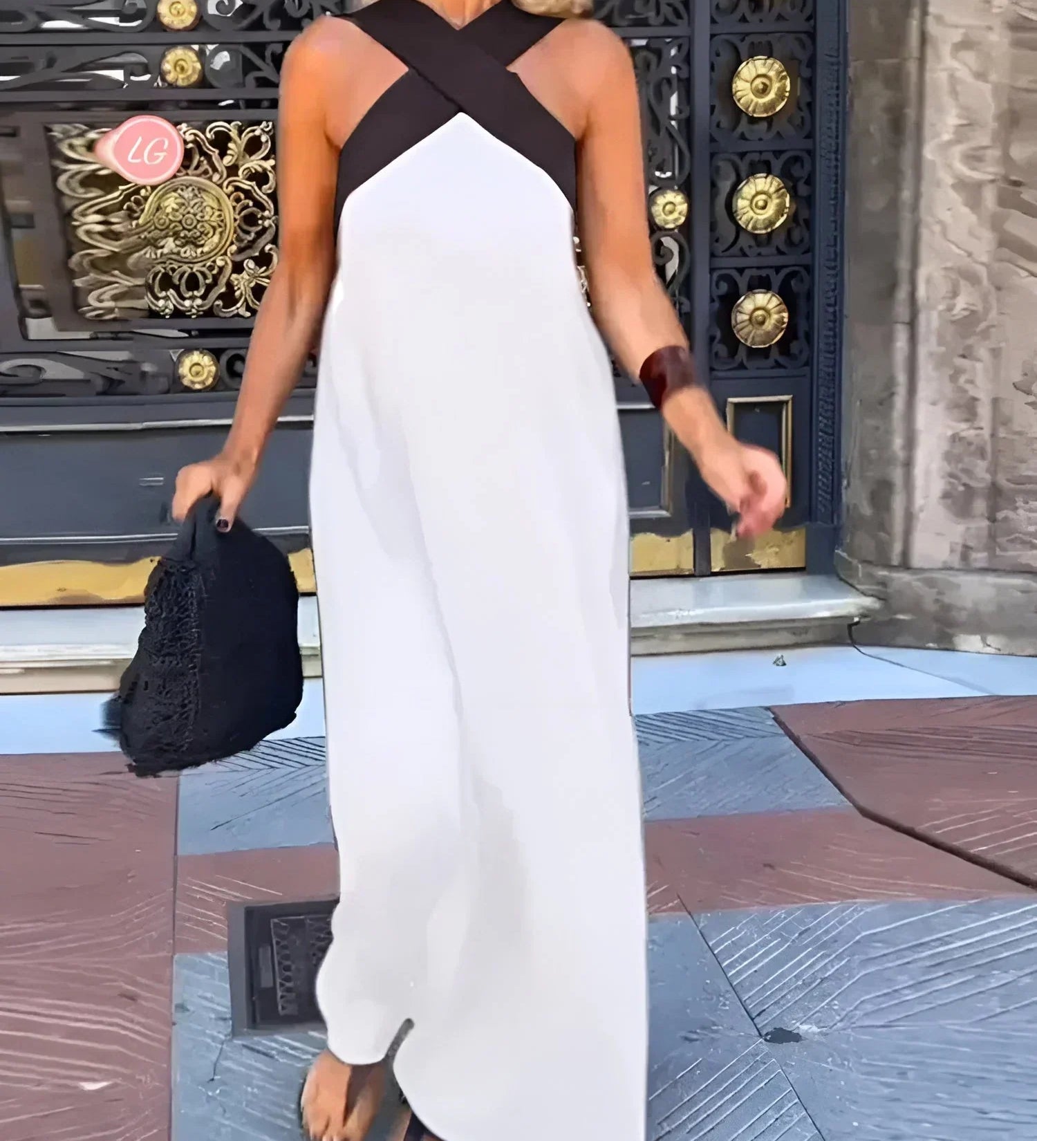 Marta™ | Vestido maxi cruzado por delante