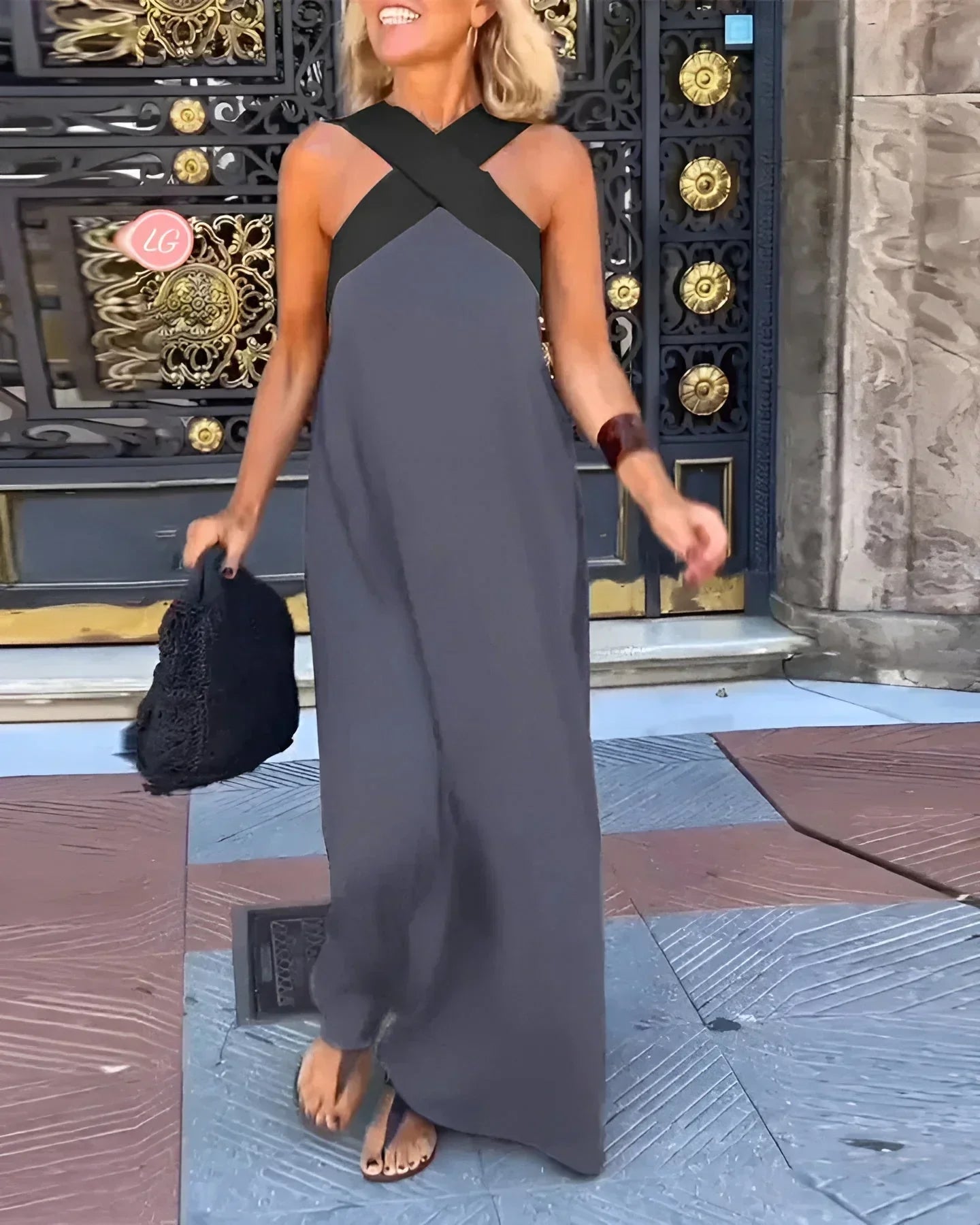 Quirine™ | Vestido maxi cruzado