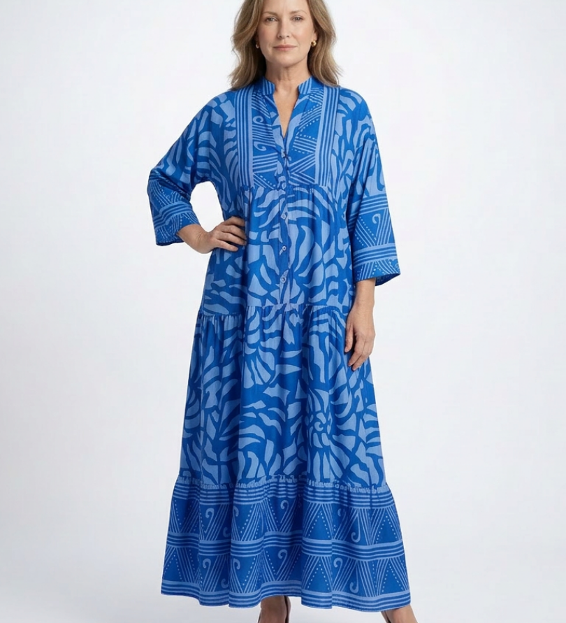 Marielle™ | Vestido Midi con Botones en la Delantera