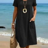 Daniela™ | Vestido maxi fluido casual